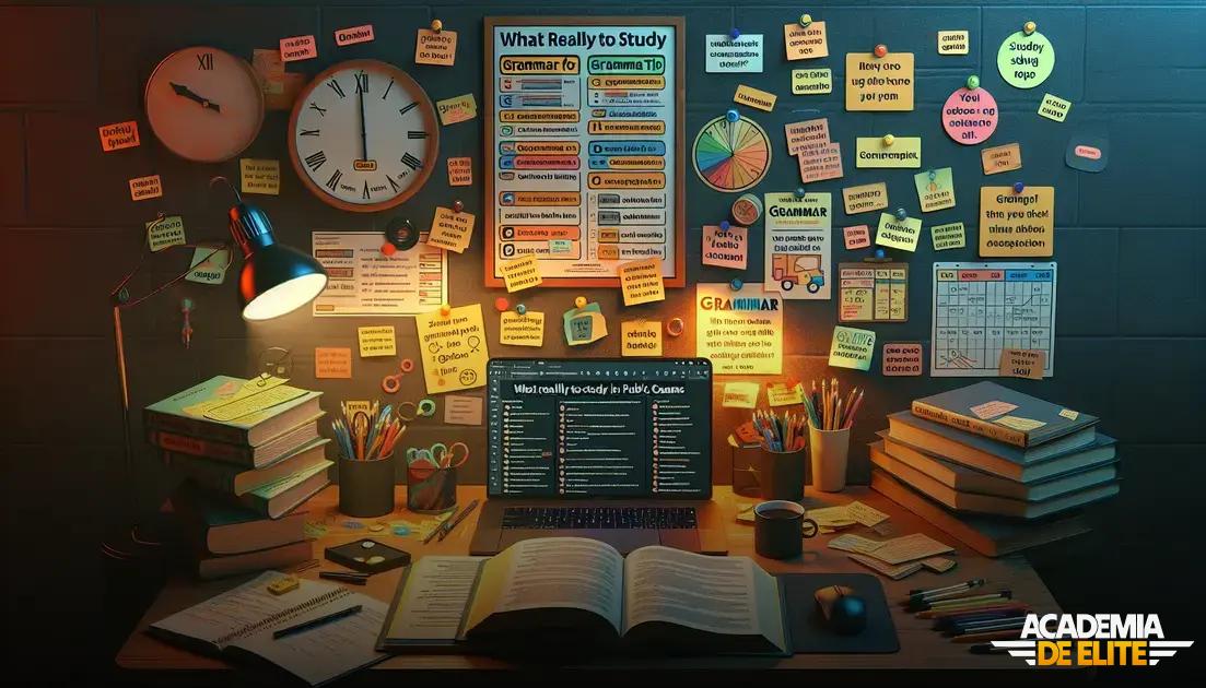 O Que Realmente Estudar de Gramática para Concurso Público
